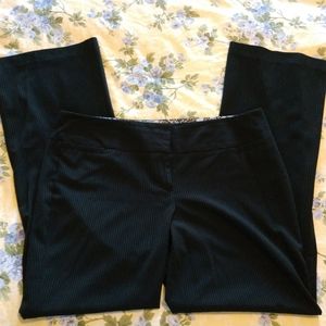 Simply Styled Black Slacks White Stripes Size 16A